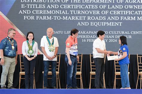 mindanao optool|PBBM distributes over 2,500 land titles, P85.